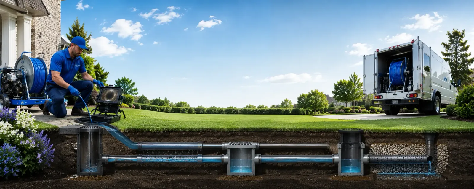 Outdoor drain cleaning information for Portland, OH